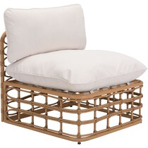 sequoia tan cream outdoor chair   
