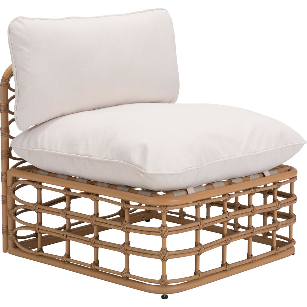 sequoia tan cream outdoor chair   