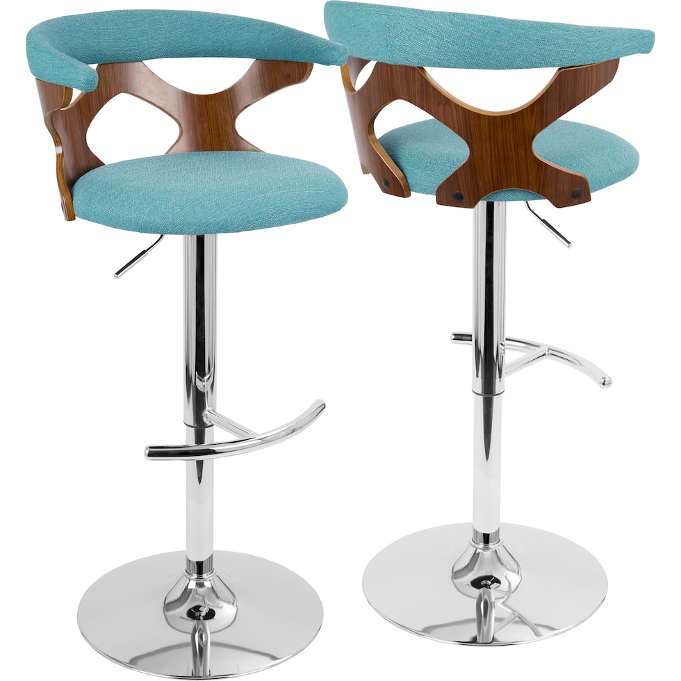 serafina blue bar stool   