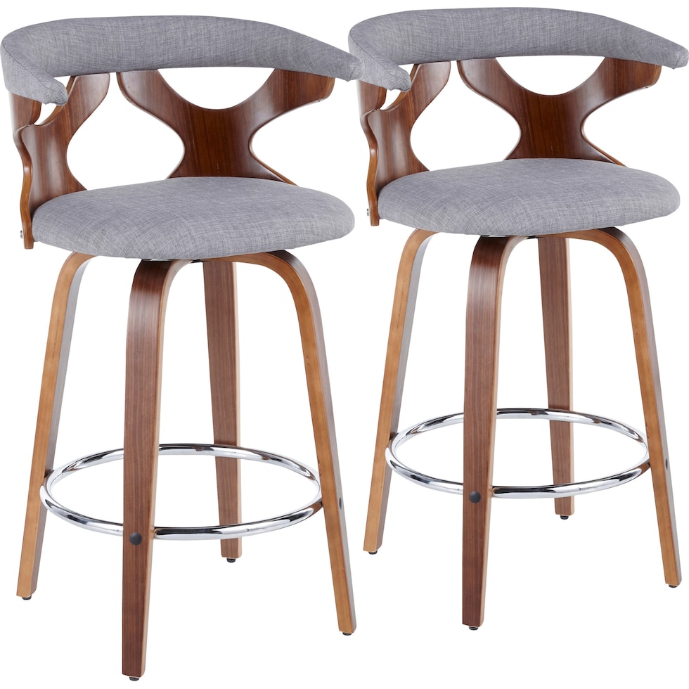 serafina gray counter height stool   