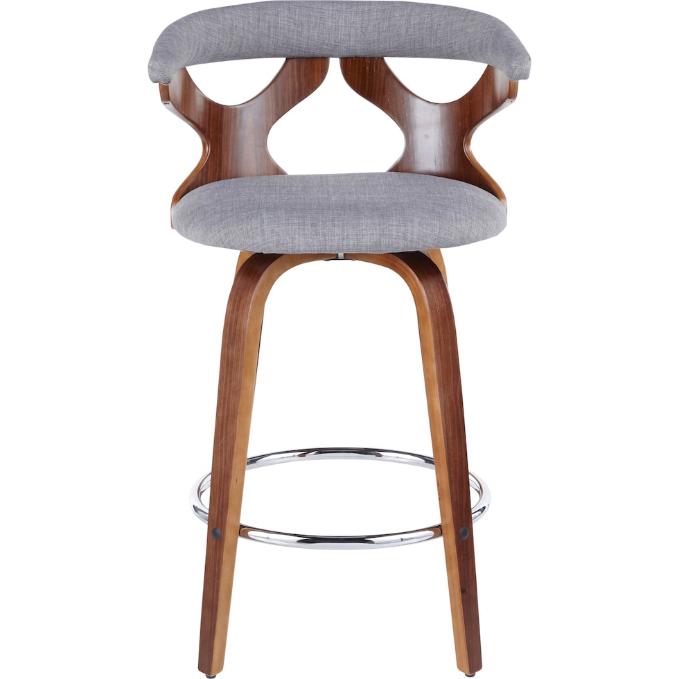 serafina gray counter height stool   