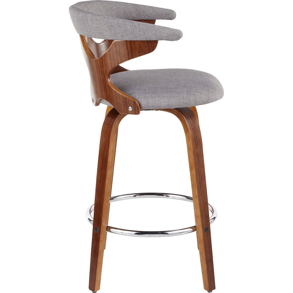 serafina gray counter height stool   