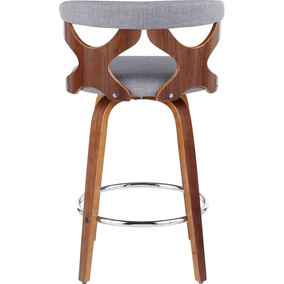 serafina gray counter height stool   