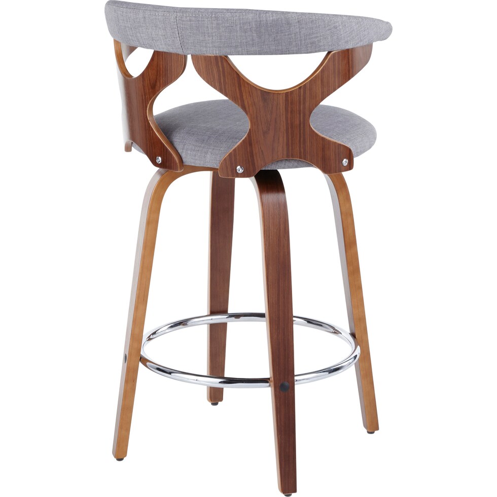 serafina gray counter height stool   