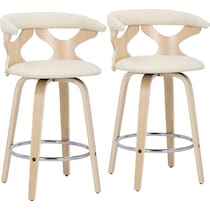 serafina light brown counter height stool   