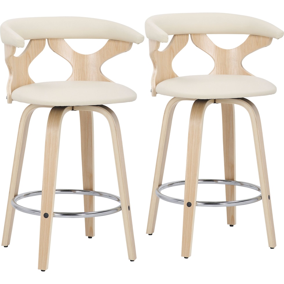 serafina light brown counter height stool   