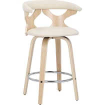 serafina light brown counter height stool   