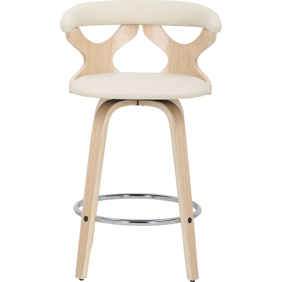 serafina light brown counter height stool   