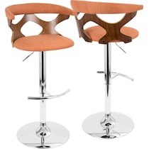serafina orange bar stool   