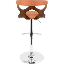 serafina orange bar stool   