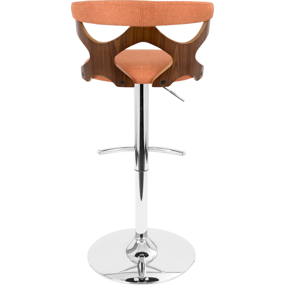 serafina orange bar stool   