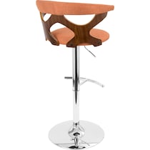 serafina orange bar stool   