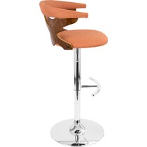 serafina orange bar stool   