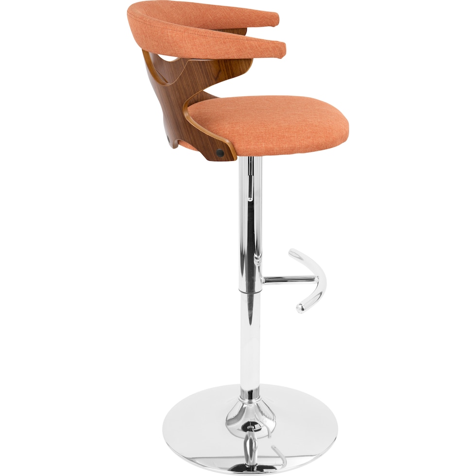 serafina orange bar stool   