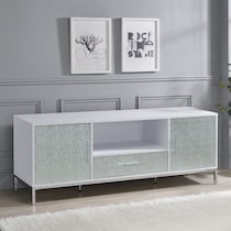 seraphina white silver tv stand   