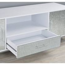 seraphina white silver tv stand   