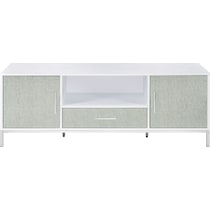 seraphina white silver tv stand   