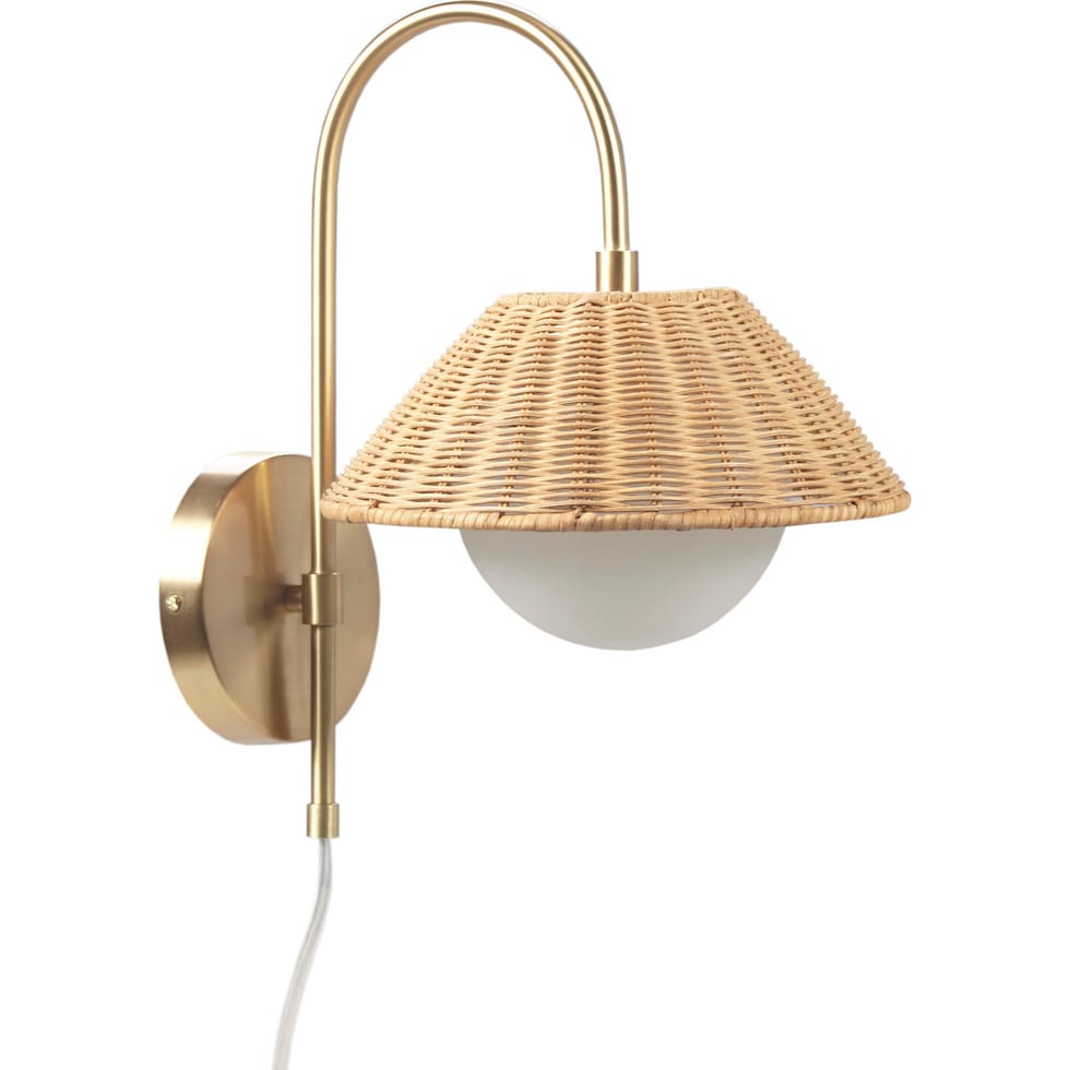 seraphine gold wall sconce   