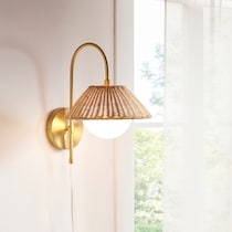 seraphine gold wall sconce   