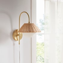 seraphine gold wall sconce   