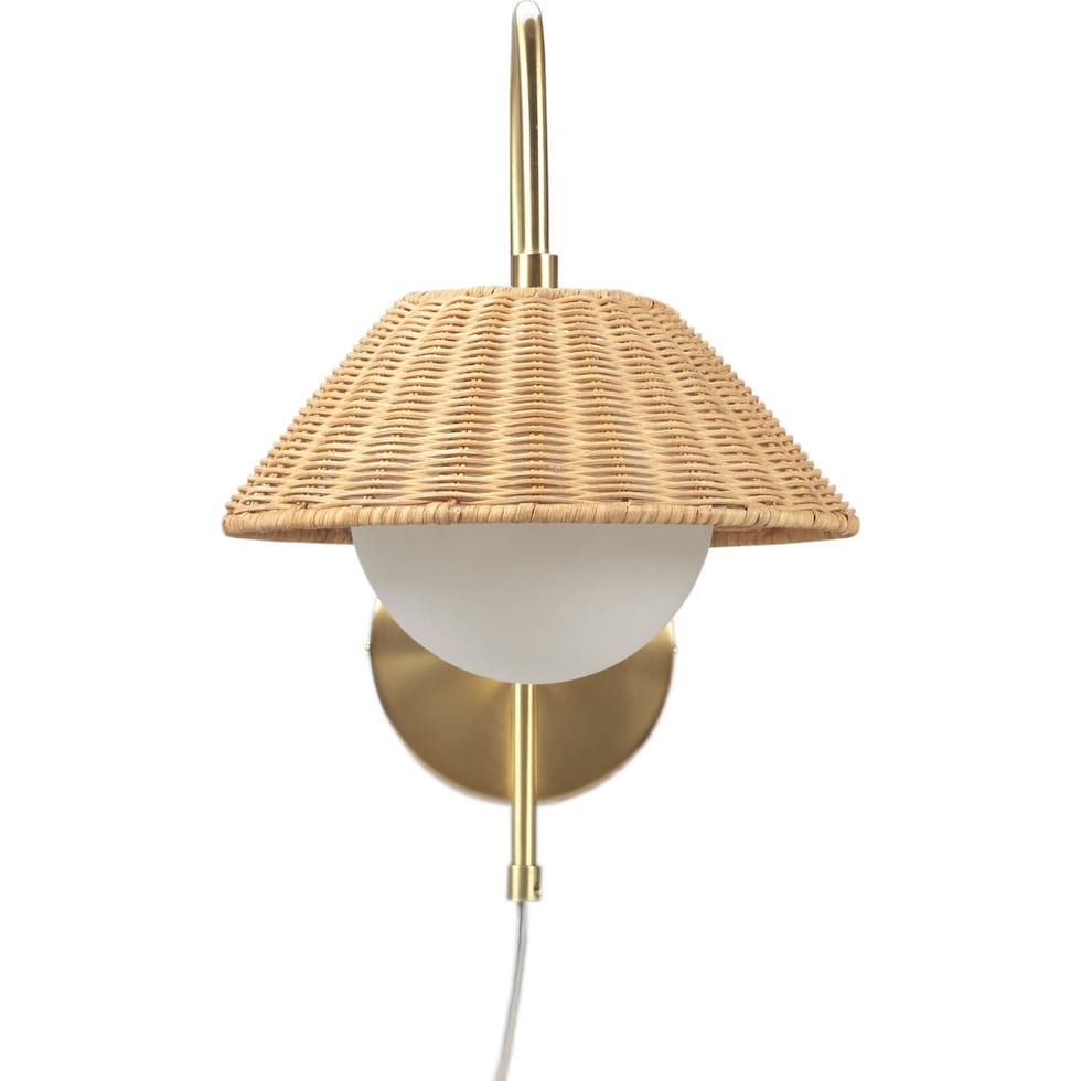 seraphine gold wall sconce   