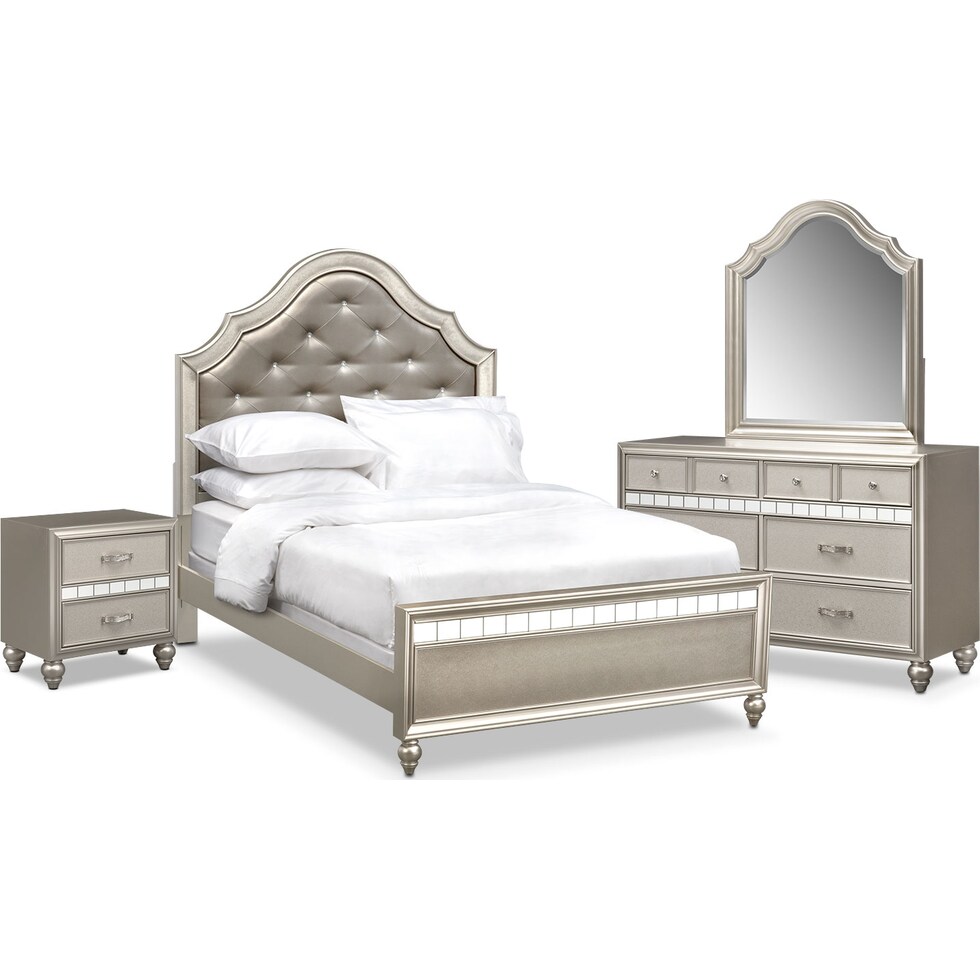 serena youth platinum platinum  pc full bedroom   