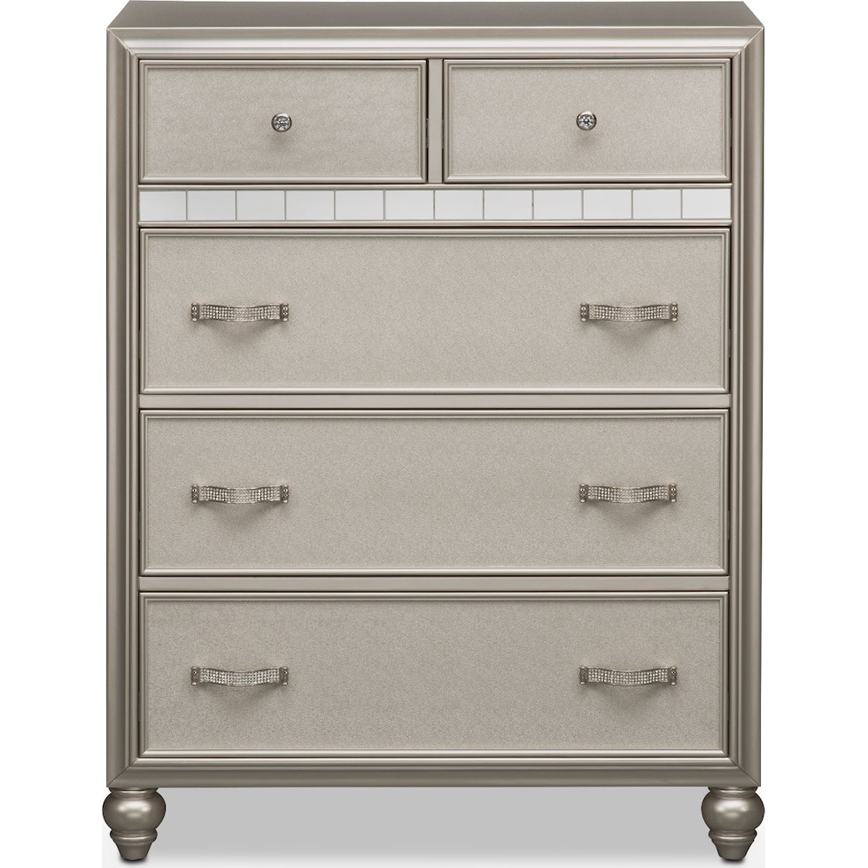 serena youth platinum silver chest   