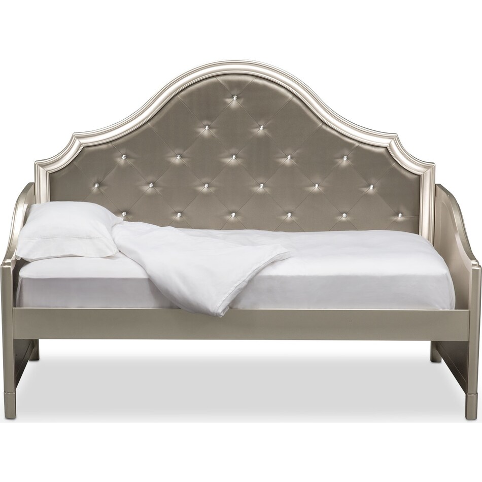 serena youth platinum silver daybed   