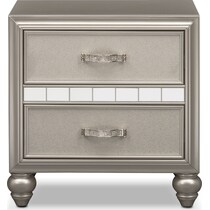 serena youth platinum silver nightstand   