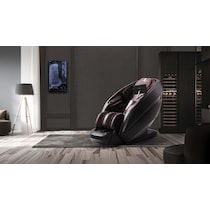 serenity expresso black massage chair   