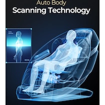 serenity expresso black massage chair   