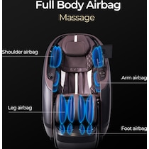 serenity expresso black massage chair   
