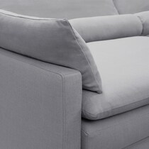 serenity gray  pc sectional and ottoman   