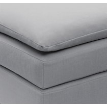 serenity gray  pc sectional and ottoman   