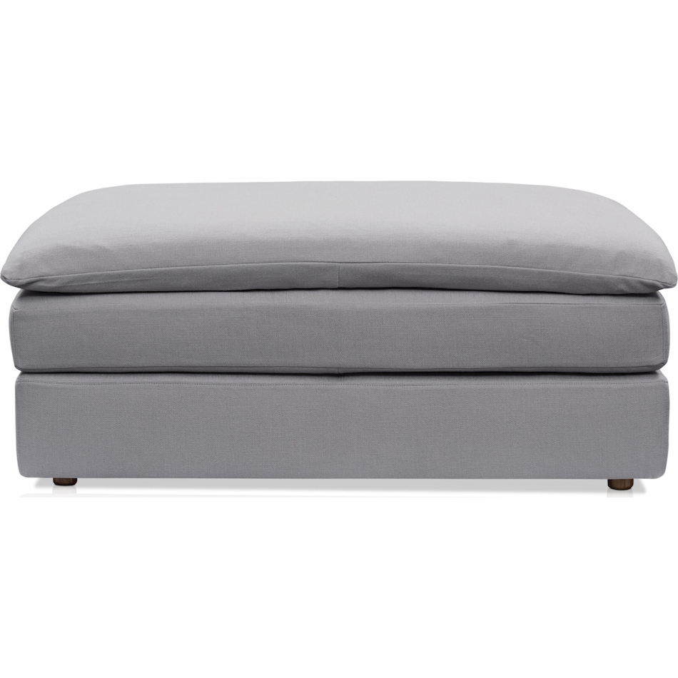 serenity gray ottoman   