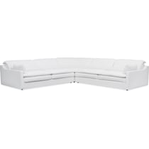 serenity white sectional   
