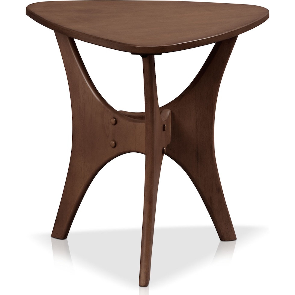 sereno dark brown side table   