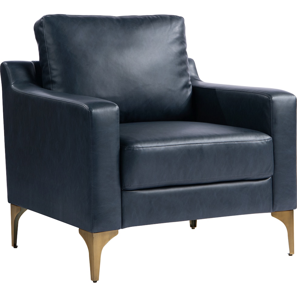 serta blue accent chair   