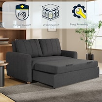 serta gray convertible loveseat   