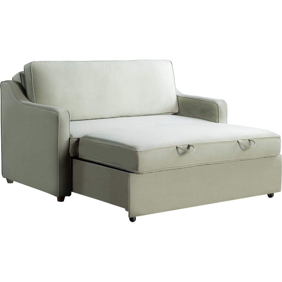 serta green conveetible loveseat   