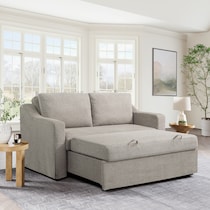 serta neutral convertible loveseat   