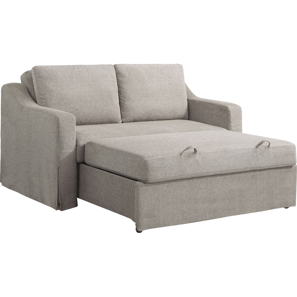 serta neutral convertible loveseat   