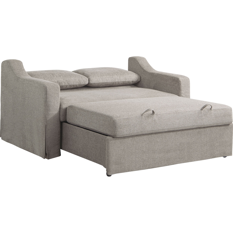 serta neutral convertible loveseat   