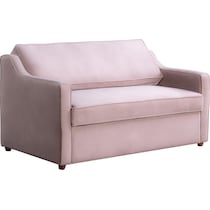 serta pink convertible loveseat   