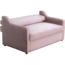 serta pink convertible loveseat   