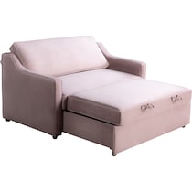 serta pink convertible loveseat   