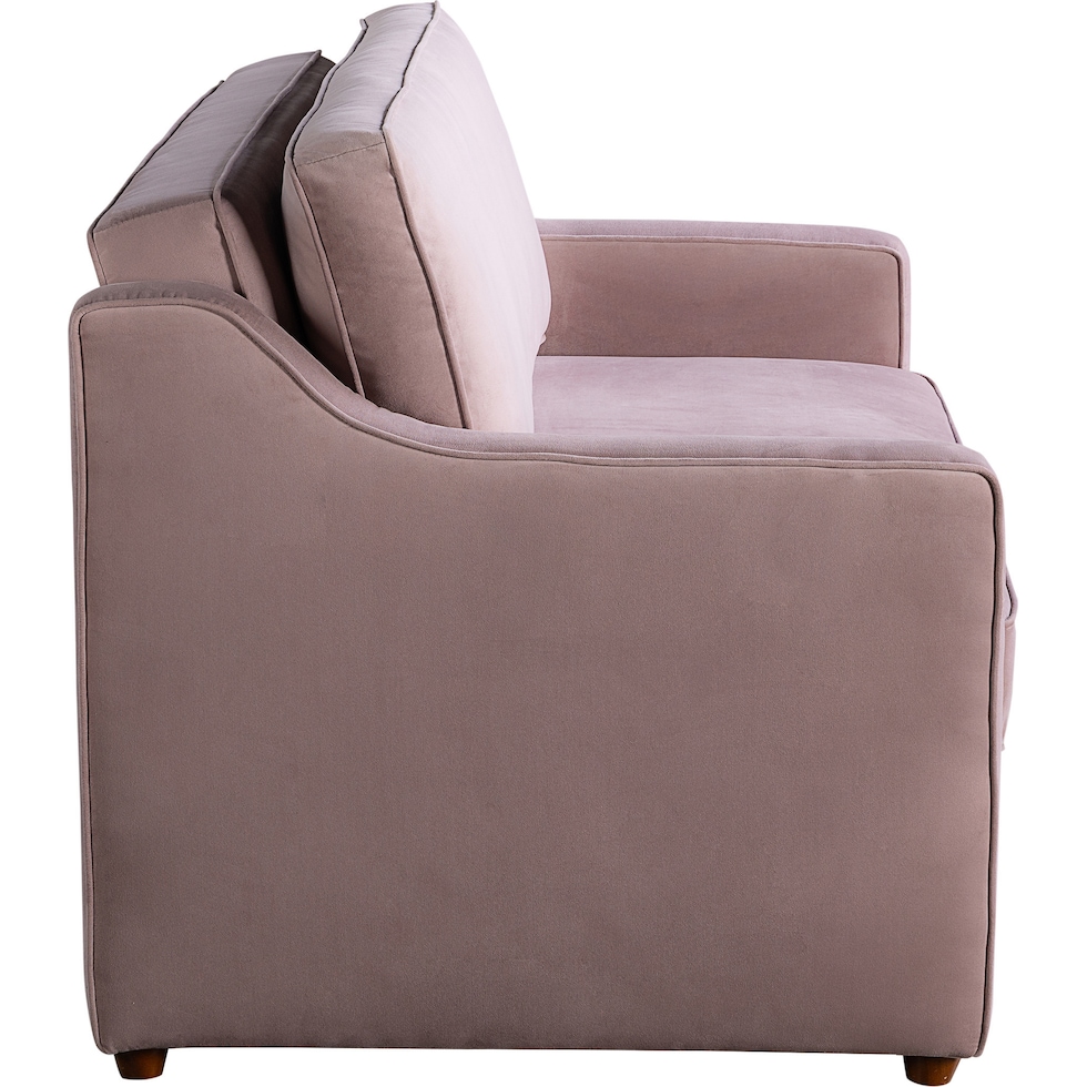 serta pink convertible loveseat   