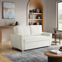 serta white convertible loveseat   