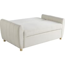 serta white convertible loveseat   