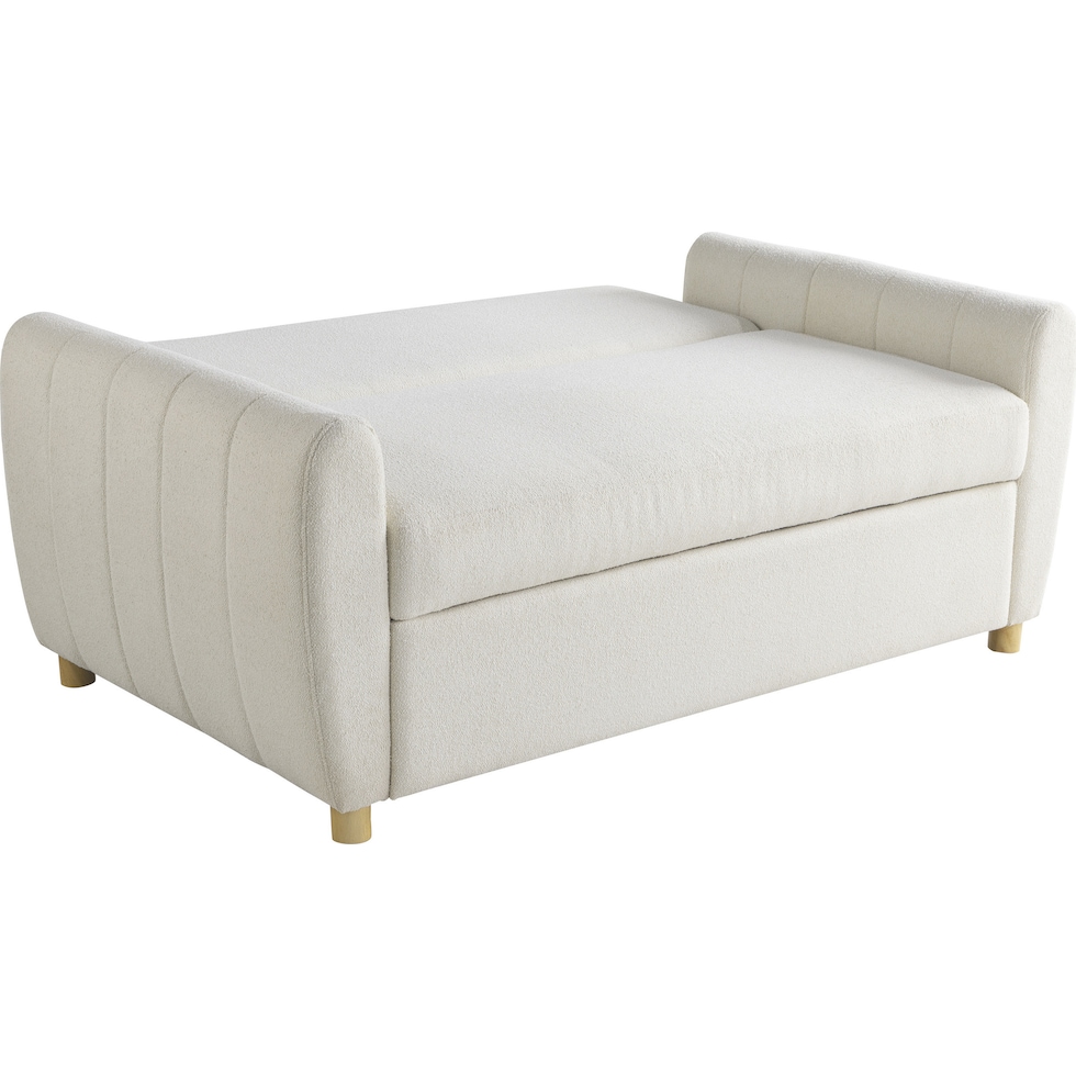 serta white convertible loveseat   